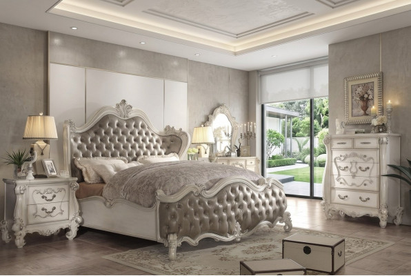Slaapkamer 3-delige set Bed 2x Nachtkastje Console Dubbele Bedden Hotel