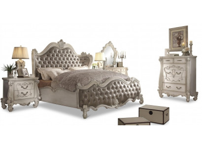 Slaapkamer 3-delige set Bed 2x Nachtkastje Console Dubbele Bedden Hotel