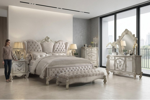 Koninklijk groot formaat bed Chesterfield luxe hotelbedden barok rococo