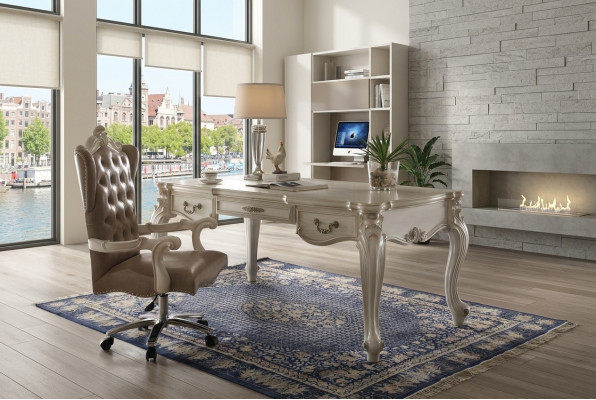 Bureaustoel Leren bekleding Draaibare computerstoel Decoratieve stoelen