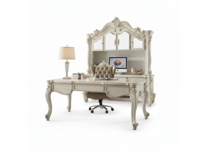 Kantoorset Inrichting Bureau Tafel + Directiestoel Stoel Barok Rococo