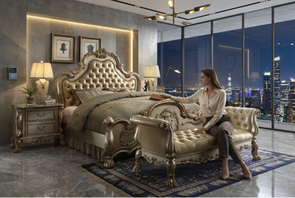 Chaiselongue Bank Ligbank Ligstoel Liggen Chaise Leer Barok Rococo