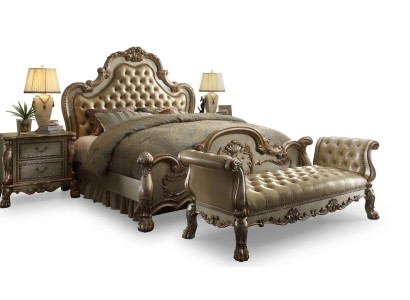 Chaiselongue Bank Ligbank Ligstoel Liggen Chaise Leer Barok Rococo