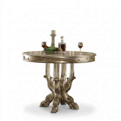 Ronde eetkamertafel van hout, klassieke barok en rococo meubels nieuw.