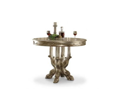 Ronde eetkamertafel van hout, klassieke barok en rococo meubels nieuw.