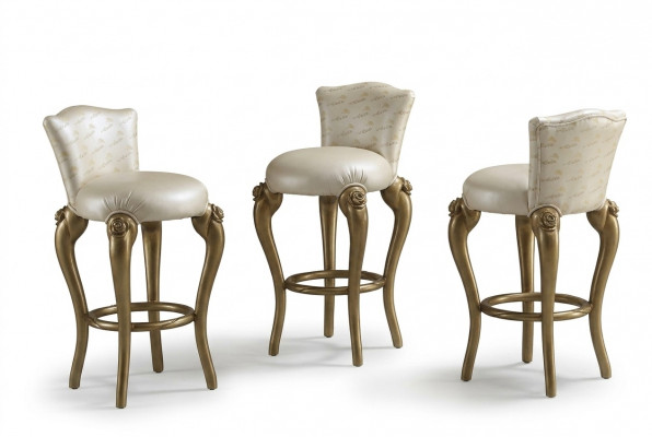 Barkruk Stoel Fauteuil Bar Huisbar voor toonbank Barplank Decoratie Barok