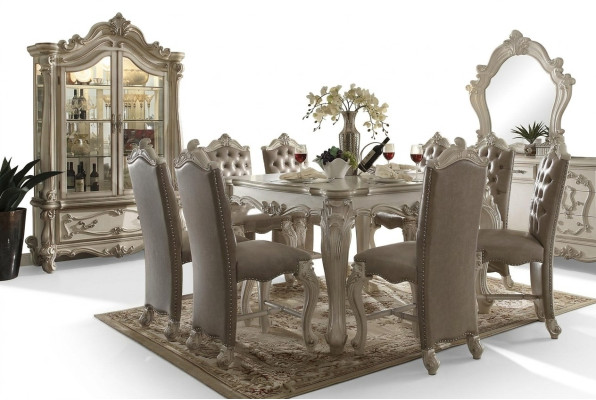 Houten eettafel Tafel Hout Vierkante Eetkamertafels Barok