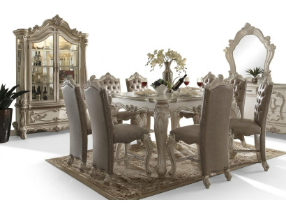 Houten eettafel Tafel Hout Vierkante Eetkamertafels Barok