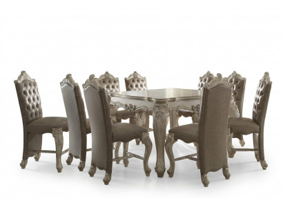 Koninklijke eetkamerset Rechthoekige eettafel met x8 stoelen Barok Rococo meubels
