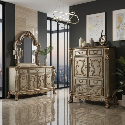 Klassieke barok antieke stijl dressoir sideboard dressoirs echt hout dressoir nieuw