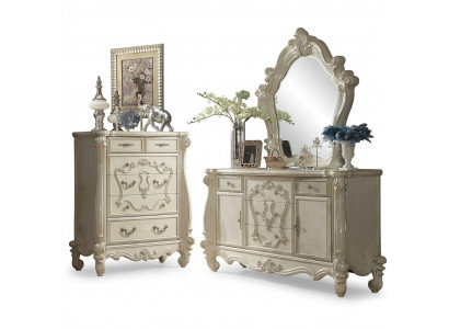Buffetlade Ladekast Kast Barok Rocco Spiegel Dressoir Console Hout nieuw