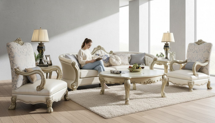 Lounge Luxe televisieclub gestoffeerde fauteuil Koninklijke fauteuil Ontwerpcouch Sofa