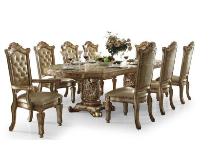 Barok Antieke Stijl Eettafel Tafel Echt Hout Klassieke Designer Tafels Rococo