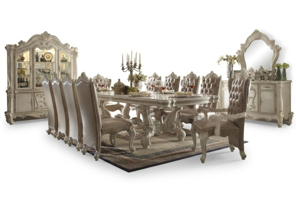 Koninklijke eettafel + 6x stoelen Eetkamer Complete set 7-delig.