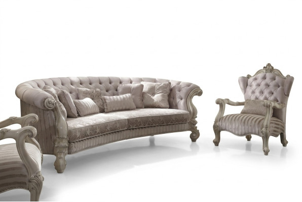 Chesterfield Bank 4-zits bank Bekleding Luxe Klassieke Stoffen Sofa's Barok