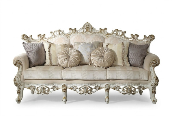 Luxe bankstel ontwerp bank gestoffeerd klassiek meubel driezitter driezitter