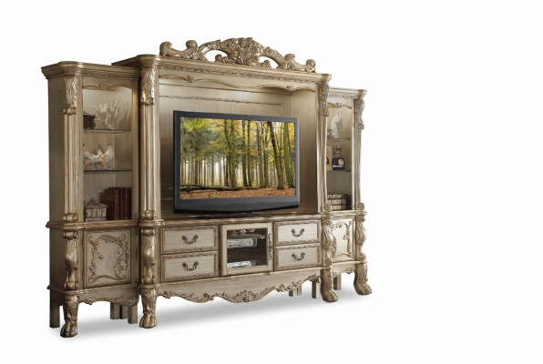 TV wand houten stijl barok plank woonkamer meubels kast nieuw klassiek