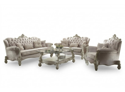 Sofagarnitur Couch Polster Klassik 3+1+1 Sitzer Set Design Sofas Polster