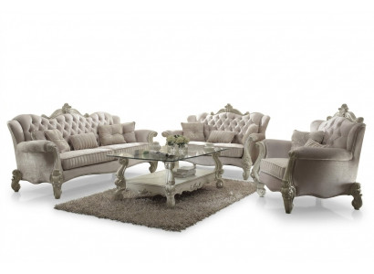 Luxus meubelbankstel, bank, decoratie sofa, bekleding 3+2+1 zits + salontafel