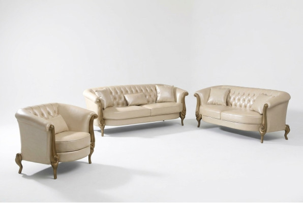 Lederen bankstel bankstel 3+2+1 zits set bekledingsbank bank banken