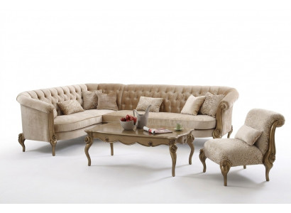Eckbank L-vorm Bank Bank Ontwerp Banken Bekleding Textiel Bankstel Houten Bankstellen