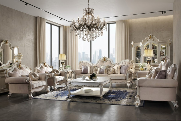 Luxe bankstel 3+2+1+1 zits set design bank bekleden bankstellen bank