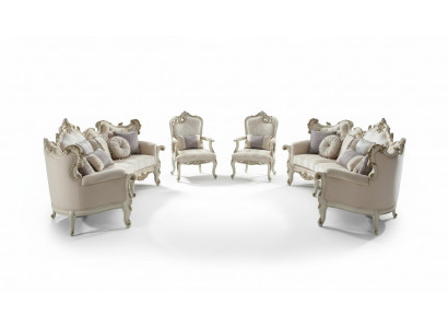 Sofagarnitur 4tlg. Sofa Set Design Couchen Polster Couch Barock Rokoko