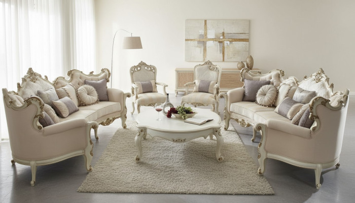 Luxe meubelbankstel bank sofa bekleding 4+4+1+1 zits met salontafel