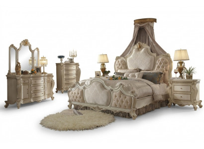 Designer slaapkamerbed met 2 nachtkastjes en een commode, 4-delig set, nieuw, 180x200cm.