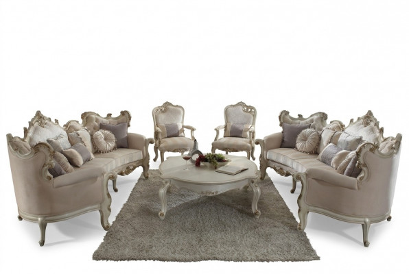 Sofa set bank kussen klassiek 4+4+1 zits set design banken kussen
