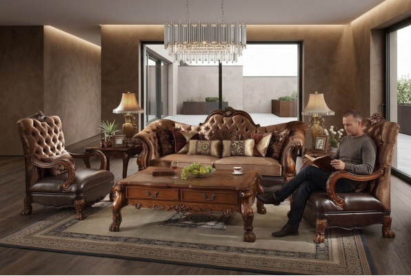 Bankstel Compleet Set Woonkamer Garnituren 3+1 Zits Bankbekleding