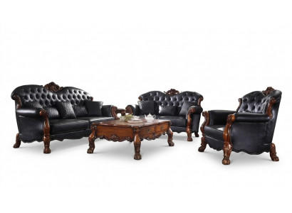 Compleet set bankstel 3 2 1 zits + salontafel designer woonlandschap