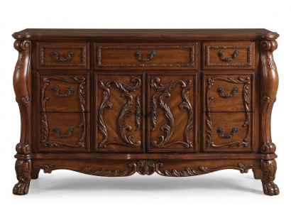 Buffet dressoir commode Echte Handarbeit Hout Deco Barok Rococo Serveren
