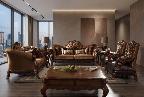 Luxe bankstel 3+1+1 zits set design sofa gestoffeerde banken bank.