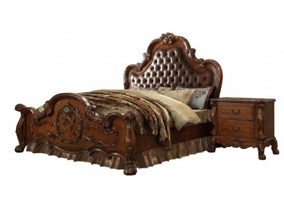 Bed 2x Nightstands 3 pieces Set Furniture Baroque Rococo Bedroom Set