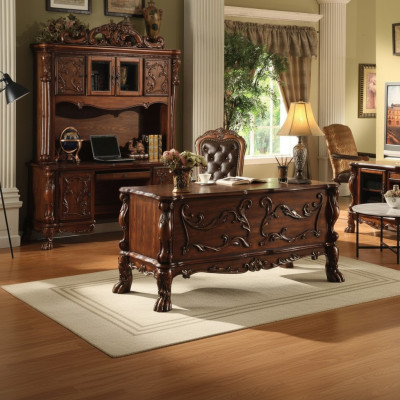 Bureau Stoel Computertafel Designer Kantoor tafels Barok Rococo 3-delige Set.