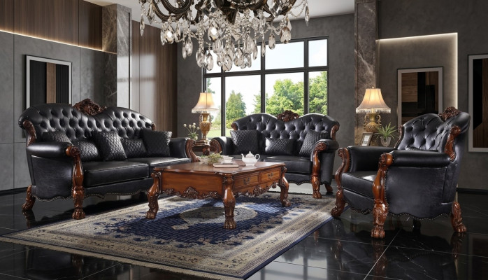 Sofa set 3+1+1 zits bank bank bekleding set banken leer