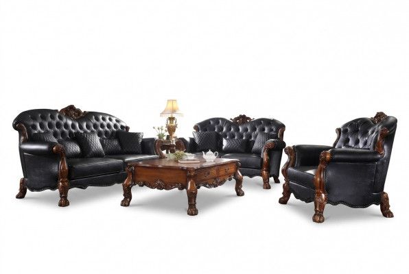 Sofa set 3+1+1 zits bank bank bekleding set banken leer