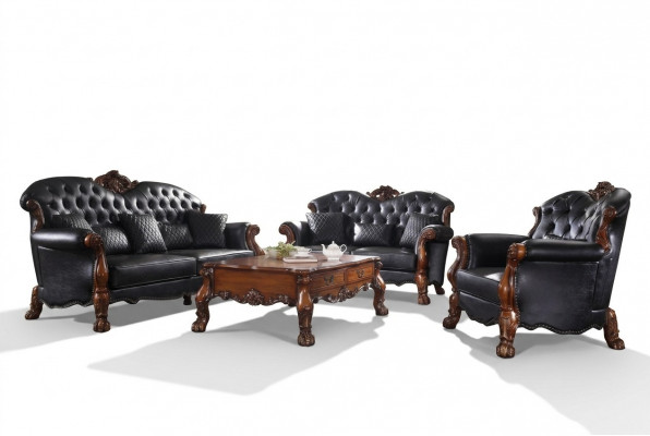 Designer bankstel 3+2+1 zitsbank bank lederen set nieuwe bekleding