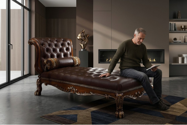 Chaiselongues Chesterfield Ligbed Ottomaan Chaisebank Bank Chesterfield