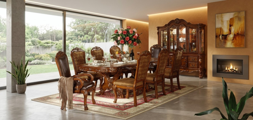 Ontwerp Eettafel Eetkamer 8 Stoelen Groep Stoelen Tafels Houten Tafel