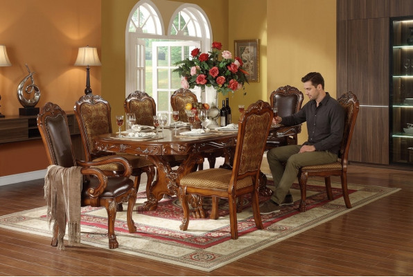Koninklijke eettafel Tafel Tafels Houten tafel Klassieke decoratie Rococo Barok