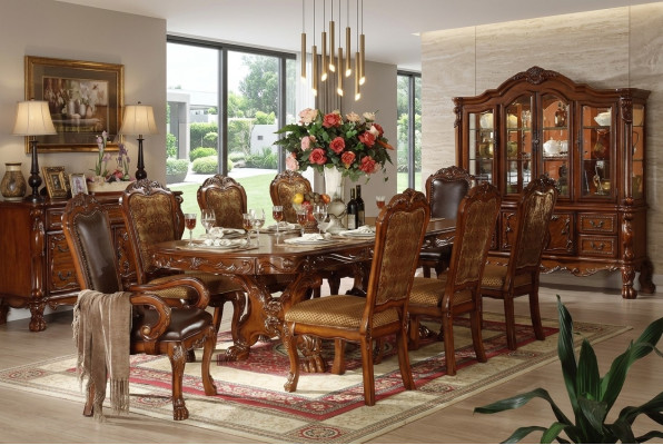 Koninklijke eettafel Tafel Tafels Houten tafel Klassieke decoratie Rococo Barok