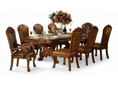 Koninklijke eettafel Tafel Tafels Houten tafel Klassieke decoratie Rococo Barok