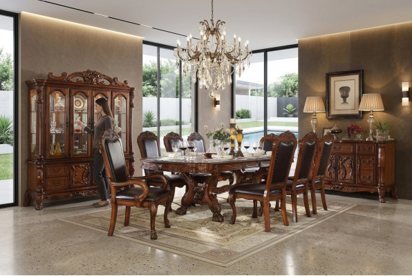 Eettafel Tafel Groep Eetkamer Houten Tafels Ontwerp Woonkamer Set