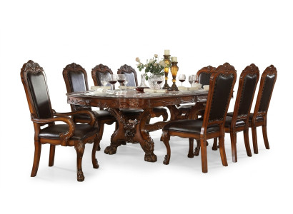 Meubeltafel 6x Stoelsets Eetkamerset Hout Compleet Barok Rococo