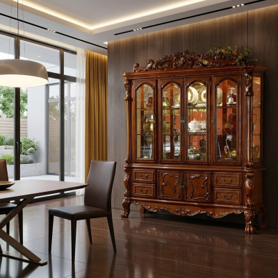 Vitrine Deco Kast Vitrines Woonkamer Kasten Display Barok Design