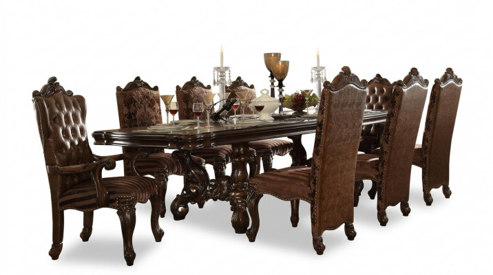Complete eetkamerset tafel dressoir spiegel 8 stoelen set groep