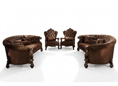 Sofa set Bank Bank bekleding Klassieke woonkamer groep Set