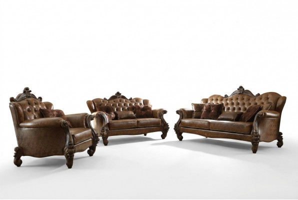 Sofa set 3+2+1 zitsbank bank gestoffeerde set banken leer